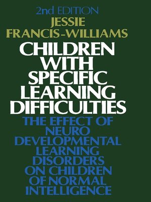 cover image of Children with Specific Learning Difficulties